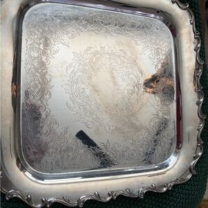 Webster Wilcox vintage  Elegant Silver Square Tray